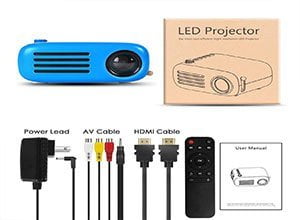 GooDee YG200 Pico Mini Power Bank Supported Projector