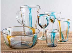 Satori Stripe Recycled Glassware Collection