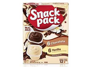 Chocolate and Vanilla Pudding Snack