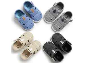 Newborn Baby Boys Fashion Summer Soft Crib Shoes