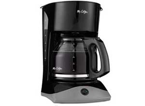 Mr Coffee 12-Cup Coffee Maker, Black