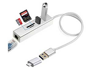 USB to Gigabit Ethernet RJ45 LAN Adapter Hub