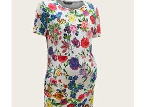 SHEIN Maternity Floral Print Dress