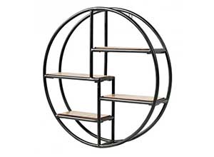 Circular Wall-Mounted Storage Shelf