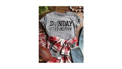 Sunday Funday Football Heart T-Shirt