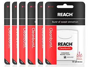 Reach Cleanburst Waxed Dental Floss