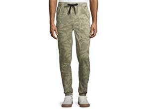 Hollywood Mens Printed Micro Twill Jogger