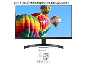 LG 27 inch Full HD Monitor+ Microsoft 365