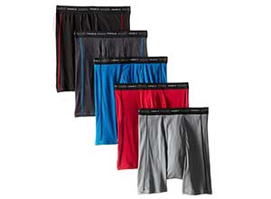 Hanes Mens 5-Pack Sports Boxer Brief