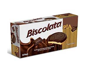 Biscolata Pia Chocolate and Fruit filling Cookies