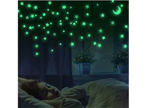 The Dark Stars and Moon for Kids Bedroom