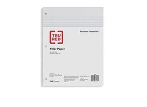 TRU RED 120 Wide Ruled Filler Papers
