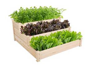 Yaheetech 3 Tier Wooden Garden Bed Planter Box Kit