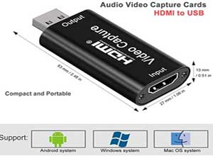 Audio Video Capture Cards HDMI to USB