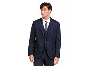 INC Men's Slim-Fit Micro-Check Suit Jacket