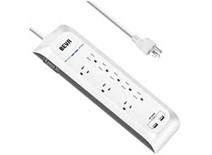 Surge Protector Power Strip with USB