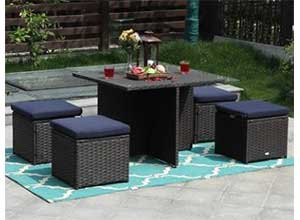 Outdoor Furniture Sofa Set with Cushions