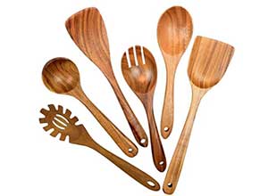 Teak Wooden Utensils for Cooking