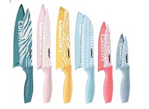 12 Pc Animal Print Cutlery Set with Guards
