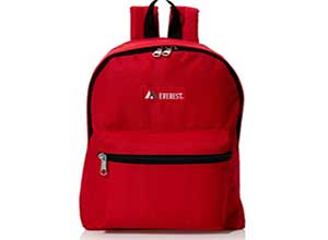 Everest Luggage Backpack Red Medium