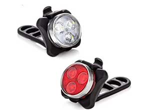 USB Rechargeable Bicycle Light Set