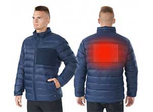 Electric USB Mens Down Heated Jacket