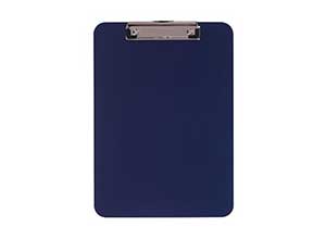 Staples Plastic Clipboard Letter Size Blue