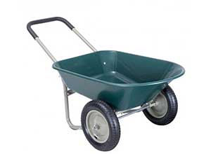 2 Tire Wheelbarrow Garden Utility Cart