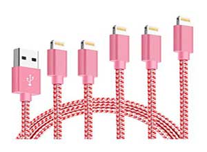 MFi Certified iPhone Charger Cable 5 Pack