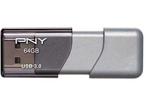 PNY 64GB Turbo Attache 3 USB 3.0 Flash Drive