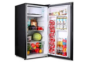 Compact TACKLIFE Mini Fridge with Freezer