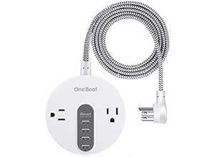 Power Strip with 4 USB Charging Ports 2 Outlet