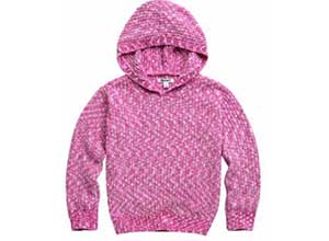 DKNY Youth Chenille Hooded Sweater At $9.99