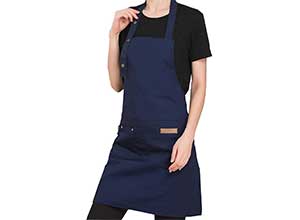 Chef Works Unisex Bib Apron With Pockets