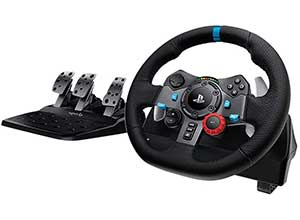 Racing Wheel with Responsive Pedals