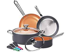 9pcs NonSick Ceramic Coating Cookware Set