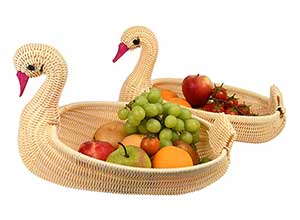 Muzilan Swan shaped fruit basket