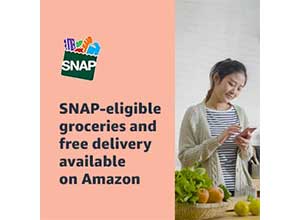 SNAP eligible groceries and free delivery available