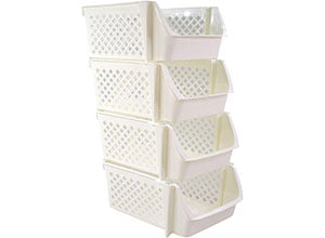 Bee Neat Stackable Storage Baskets