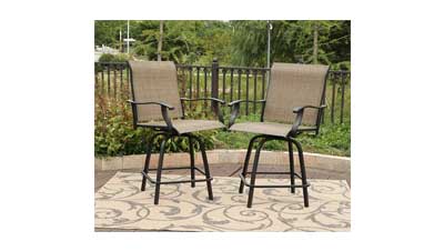 All Weather Swivel Bar Stools With Arms