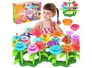 Flower Building Toy Garden Set for Kids