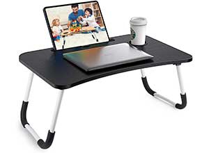 Portable Laptop Bed Tray Table with Foldable Legs