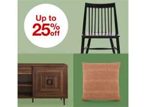 Save up to 25% on Home items