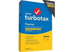 TurboTax Premier 2020 Fed Efile State Software