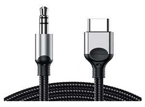 USB C to 3.5mm Audio Aux Jack Cable