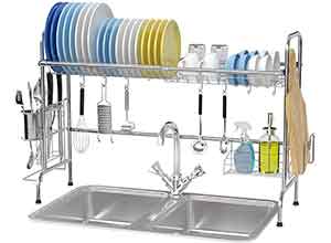 Over The Sink Dish Drying Rack