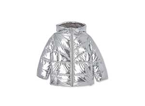 Metallic Bubble Puffer Jacket