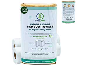 Bamboora All Purpose Reusable Paper Towels 2pcs