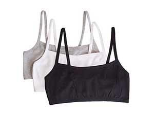 Spaghetti Strap Cotton Pullover Sports Bra