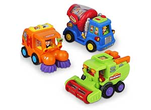 Friction Powered Push and Go Car Toys for Boys